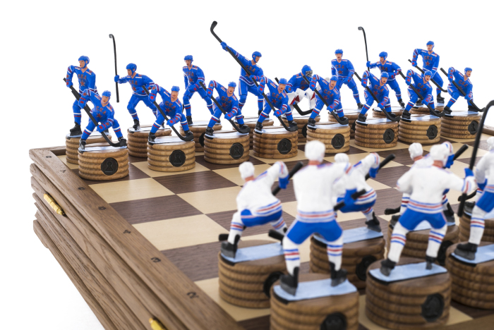 Chess made of oak "Hockey. SKA"