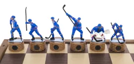 Шахматы из дуба "Хоккей. СКА"