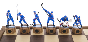 Chess made of oak "Hockey. SKA"