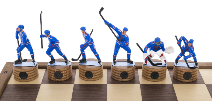 Chess made of oak "Hockey. SKA"