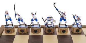 Chess made of oak "Hockey. SKA"