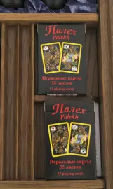 Игровой набор (шахматы, шашки, нарды, домино, карты, кости) из массива черного дуба