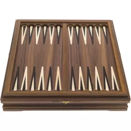 Игровой набор (шахматы, шашки, нарды, домино, карты, кости) из массива черного дуба