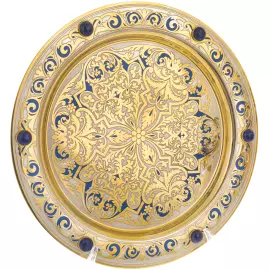 Самовар с блюдом "Лазурь" Златоуст