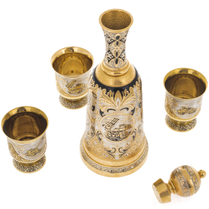 Set of damask and 3 stacks of "Military equipment" Zlatoust