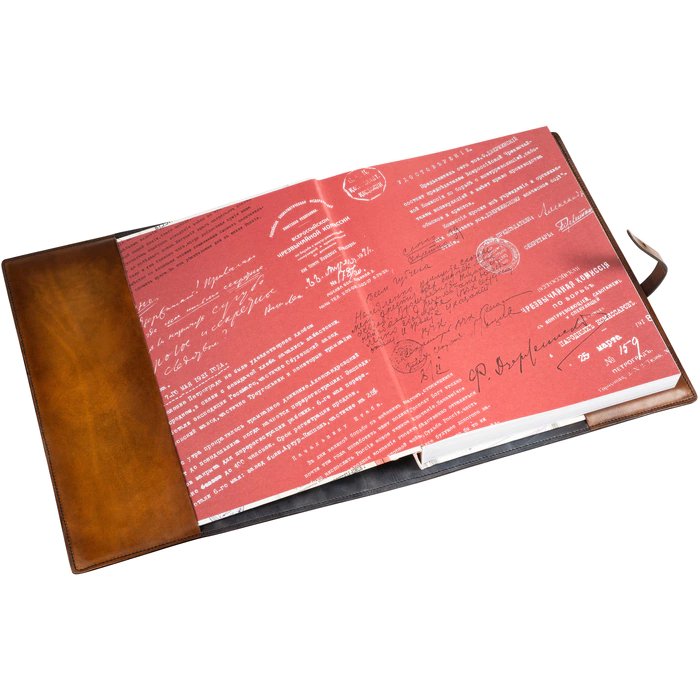 Gift book in a leather cover "V.C.K. Main documents"