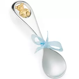 A set of silver children's cutlery "Bears"