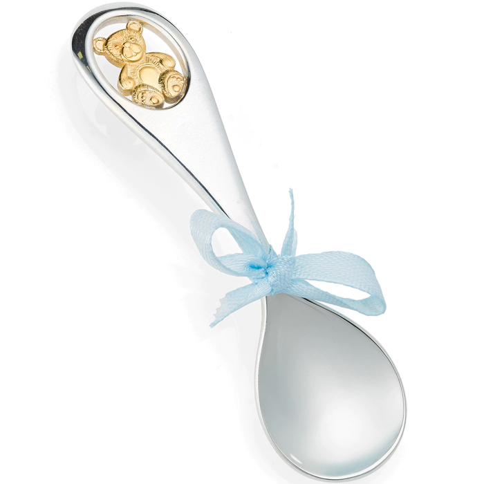A set of silver children's cutlery "Bears"