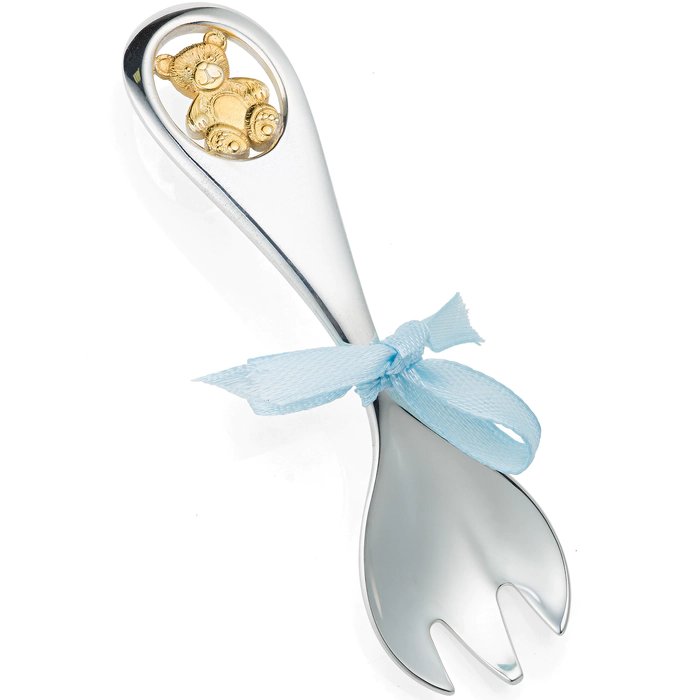 A set of silver children's cutlery "Bears"