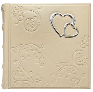 Photo album "Our wedding" with a silver overlay