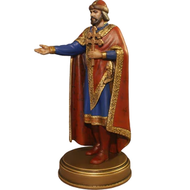 Statuette made of solid alder "Prince Vladimir" from the collection "History of the Russian State"