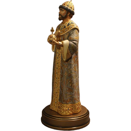 Statuette made of solid alder "Tsar Fyodor Ioannovich" from the collection "History of the Russian State"