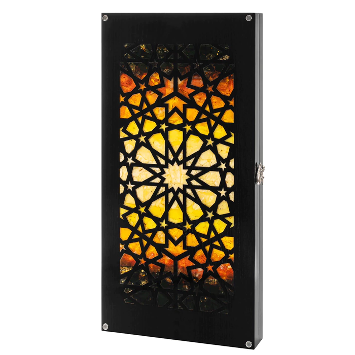 Backgammon made of ash and amber "The Sun of Arabia"