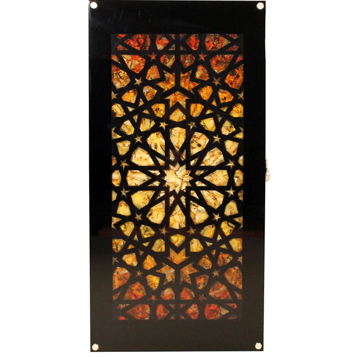 Backgammon made of ash and amber "The Sun of Arabia"