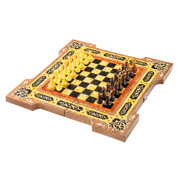 Chess made of amber "Arabic"