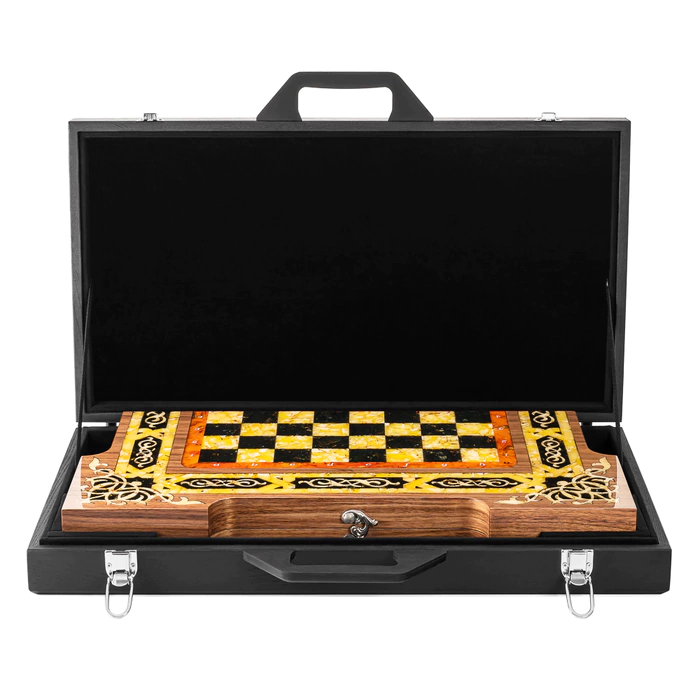 Chess made of amber "Arabic"