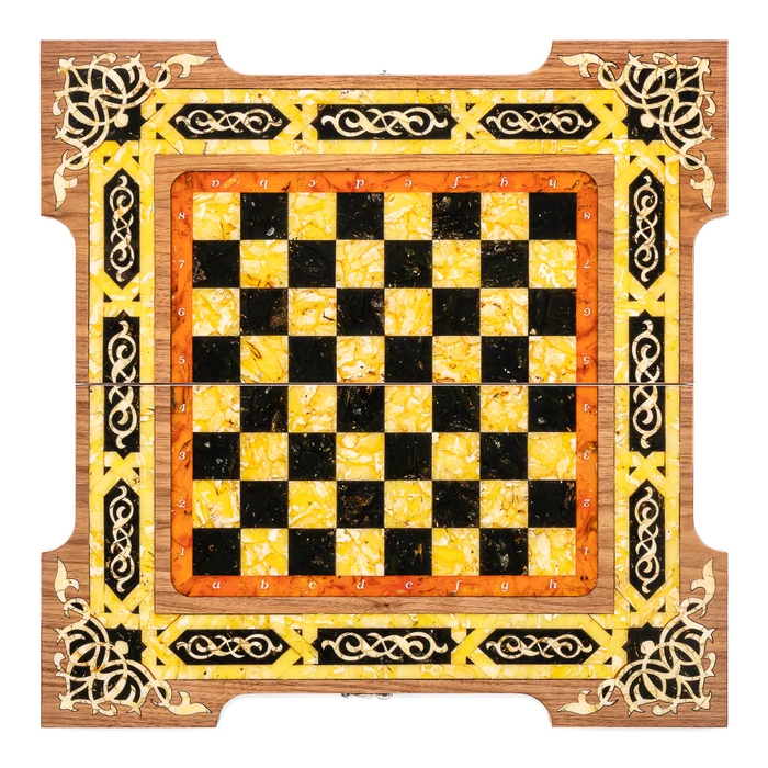 Chess made of amber "Arabic"