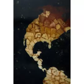 Панно из янтаря "Планета Земля"