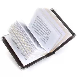 Книга в кожаном переплете "Дорожный Псалтырь" с серебряной накладкой