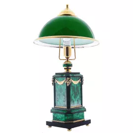 Лампа настольная "Президентская" малахит