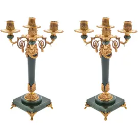 Канделябры из нефрита "Эрмитаж" Канделябры из нефрита "Эрмитаж"