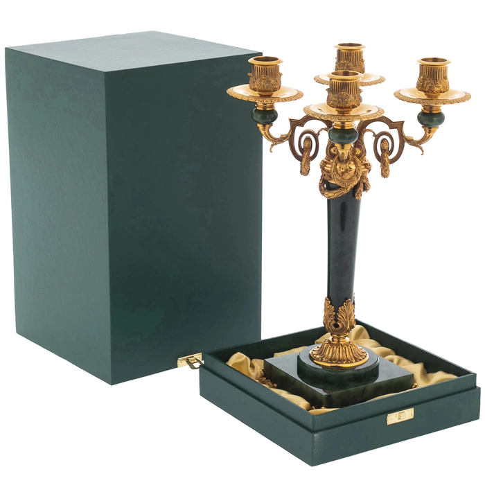 Hermitage jade candelabra