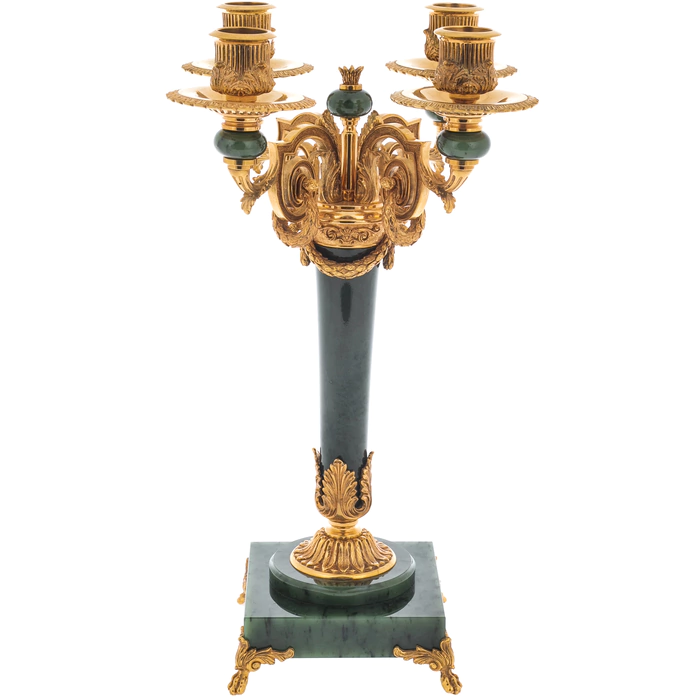 Hermitage jade candelabra