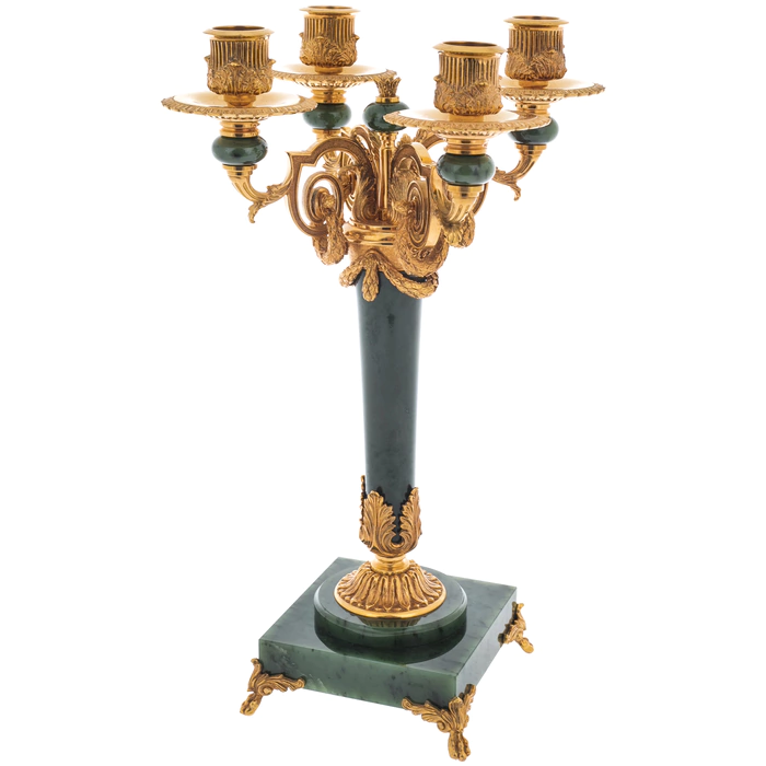 Hermitage jade candelabra