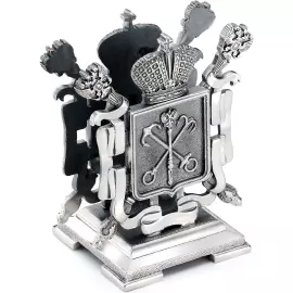 Подставка серебряная для визиток "Петербург"