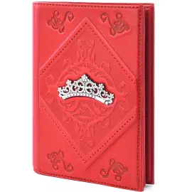 Обложка для документов "Диадема" с серебряной накладкой