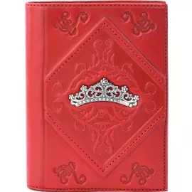 Обложка для документов "Диадема" с серебряной накладкой