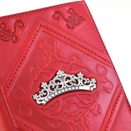 Обложка для документов "Диадема" с серебряной накладкой