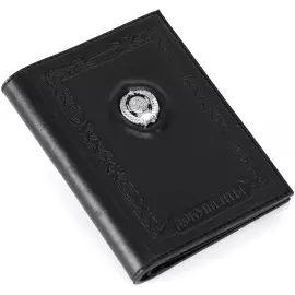 Обложка для документов "СССР" с серебряной накладкой