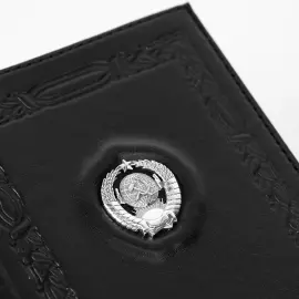 Обложка для документов "СССР" с серебряной накладкой