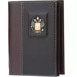 Обложка для документов "Родина" с серебряной накладкой