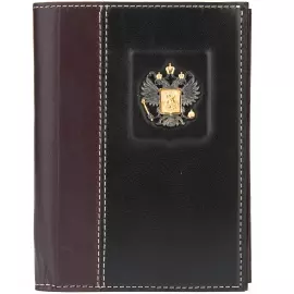 Обложка для документов "Родина" с серебряной накладкой