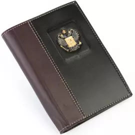 Обложка для документов "Родина" с серебряной накладкой