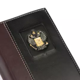 Обложка для документов "Родина" с серебряной накладкой