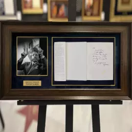 Yusuf Karsh book "In search of greatness" with handwritten wish and autograph