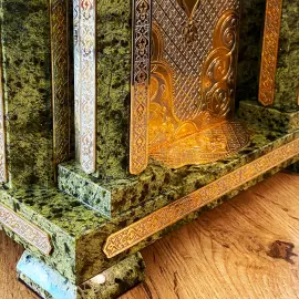 A mosque with the Koran and Hadiths of the Prophet. Zlatoust.