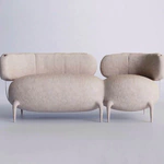 Софа Lymphosofa художника Тараса Желтышева, белая