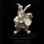Silver watch "White Rabbit"