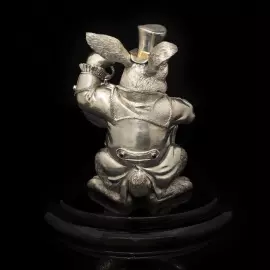 Silver watch "White Rabbit"