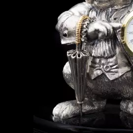 Silver watch "White Rabbit"