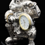 Silver watch "White Rabbit"