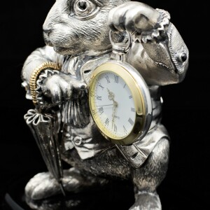 Silver watch "White Rabbit"