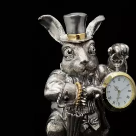 Silver watch "White Rabbit"