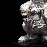 Silver-plated watch "White Rabbit"