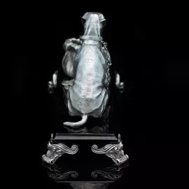 Серебряная визитница "Бордосский дог"