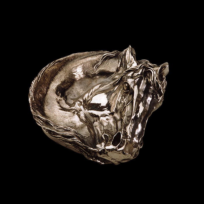 Silver ashtray for Mustang cigars